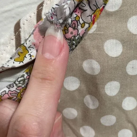 💥BOGO💥 Postmark Anthropologie White & Tan Farrago Tunic Top Size Large - Picture 8 of 9